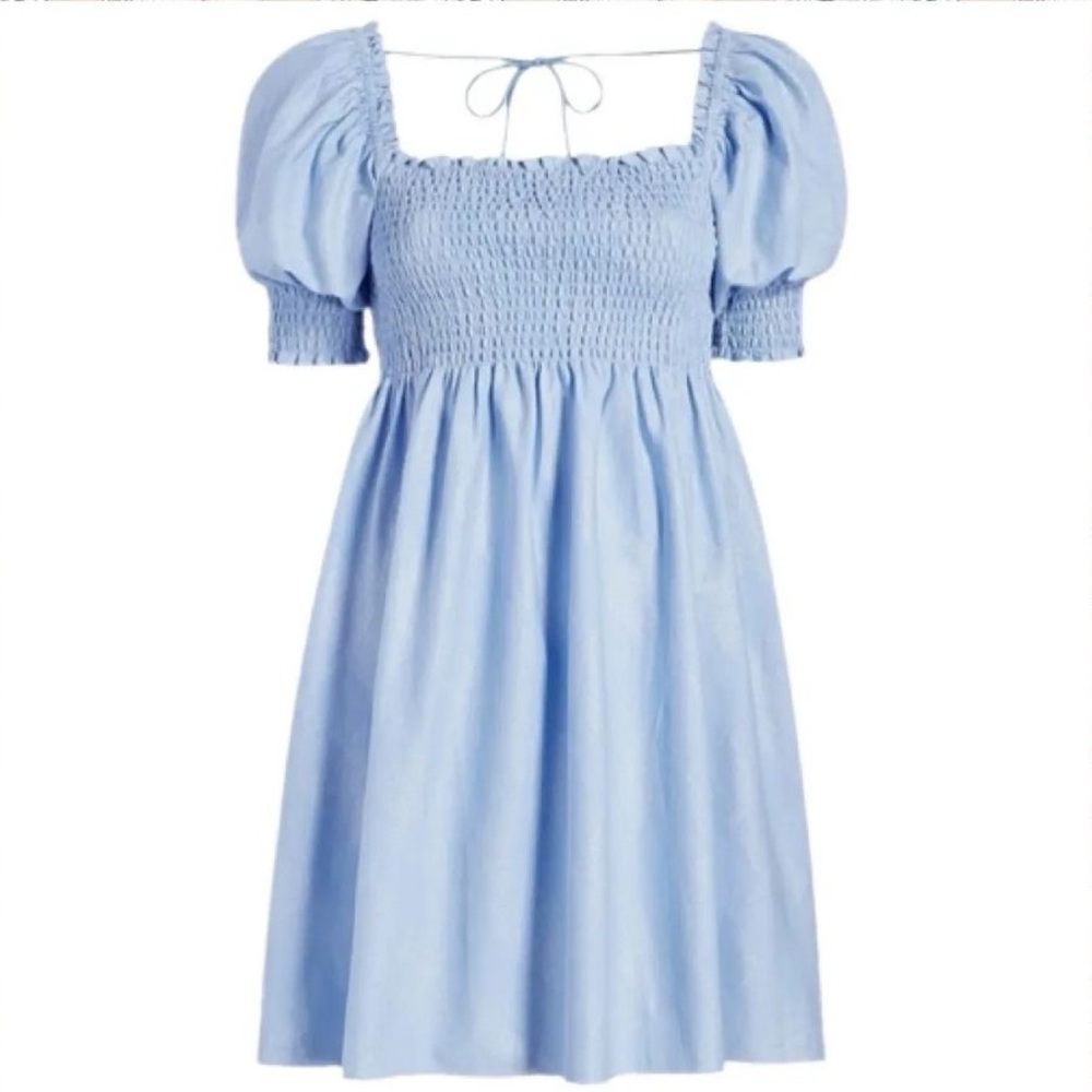 Hill House Blue glitter check nap dress